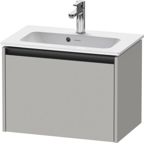 Duravit тумба подвесная под раковину 390 мм х 610 мм х 440 мм, ketho.2, k25055007070000 цвет: бетонно-серый матовый