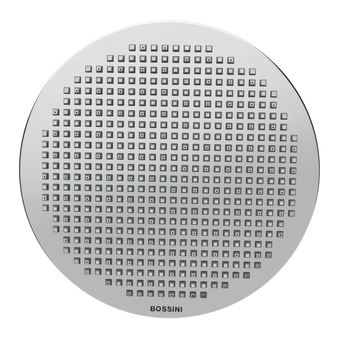 Bossini верхний душ 280 мм, с настенным кронштейном 350 мм, apice, хром арт. h70430h.030