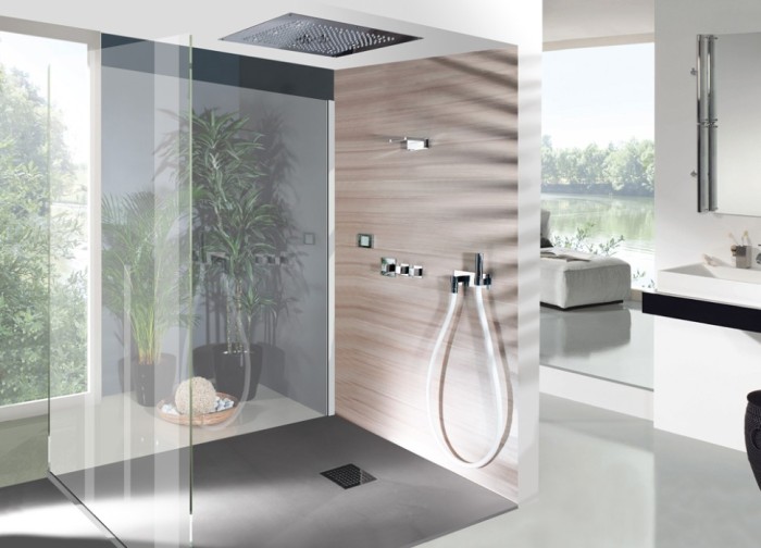 Bossini излив для душа xl, bocca cascata, хром арт. e88500.030