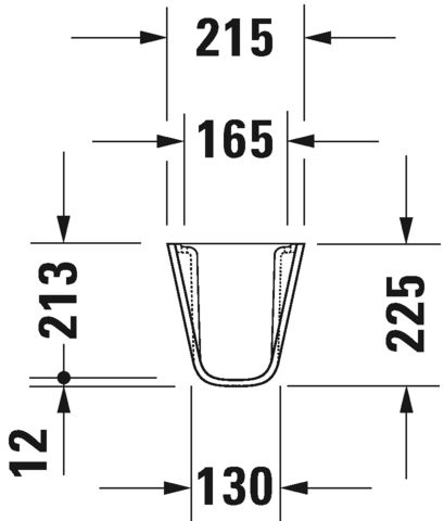 Duravit полупьедестал для раковины, d-code, 08571700002 цвет: белый