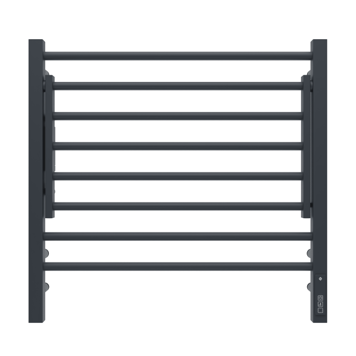 Terminus электрический полотенцесушитель горизонт п8 600х600 электро кс черный муар (sensor quick touch), электрика стандарт арт. 4670078543523