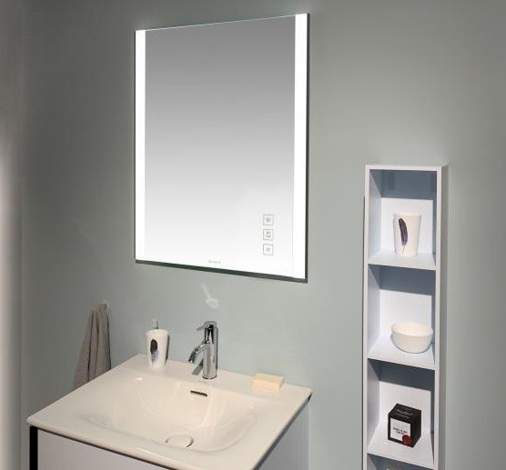 Duravit зеркало с подсветкой 620 мм х 800 мм, версия icon, xviu, xv70410b2b2 цвет: черный матовый