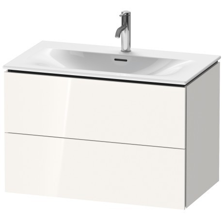 Duravit тумба подвесная под раковину, l-cube, lc630702222 цвет: белый глянцевый