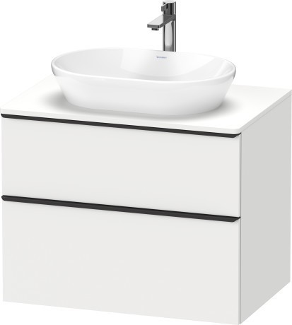 Duravit тумба подвесная под раковину 800 мм х 550 мм, d-neo, de496701818 цвет: gres pietra grey opaco