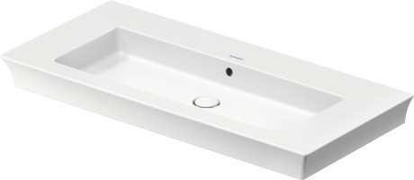 Duravit раковина встраиваемая 1050 мм х 490 мм, с переливом, white tulip, 2363100060 цвет: белый