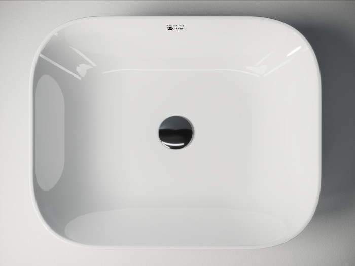 Ceramicanova раковина накладная element, cn1604 цвет: белый