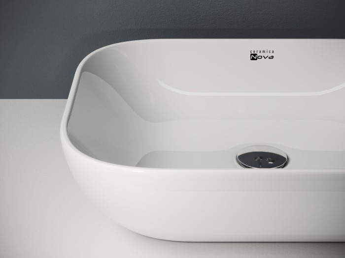 Ceramicanova раковина накладная element, cn1604 цвет: белый