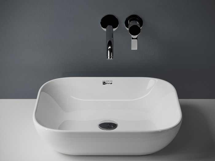 Ceramicanova раковина накладная element, cn1604 цвет: белый