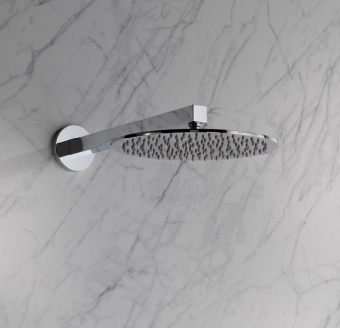 Keuco держатель для верхнего душа настенный с круглым отражателем, universal, хром арт. 59088 010401