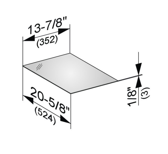 Keuco декоративная верхняя крышка из кристаллина для боковой тумбы, edition 11, арт. 31320 309000