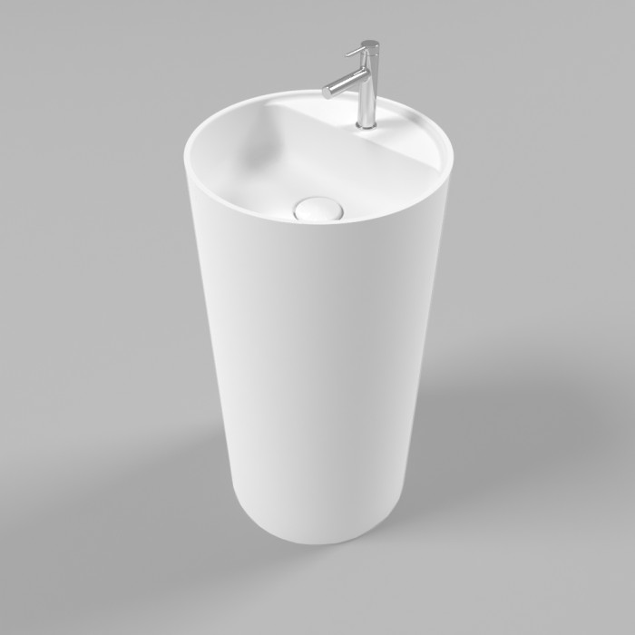 Раковина, напольная d43, Whitecross Pantheon, белый мат арт. 0708.043043.200