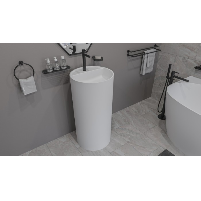 Раковина, напольная d43, Whitecross Pantheon, белый мат арт. 0708.043043.200