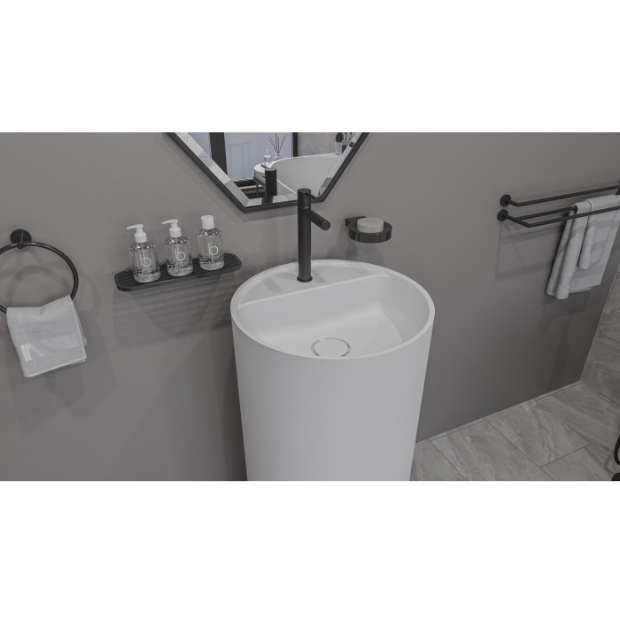 Раковина, напольная d43, Whitecross Pantheon, белый мат арт. 0708.043043.200