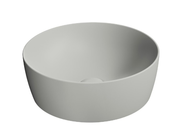 GSI Раковина накладная 40х40х14 см, cenere matte, санфаянс, Color-elements - 903917