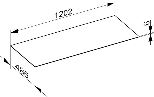 Keuco верхняя декоративныя панель для тумбы 1200 мм, edition 90, арт. 39028 919000