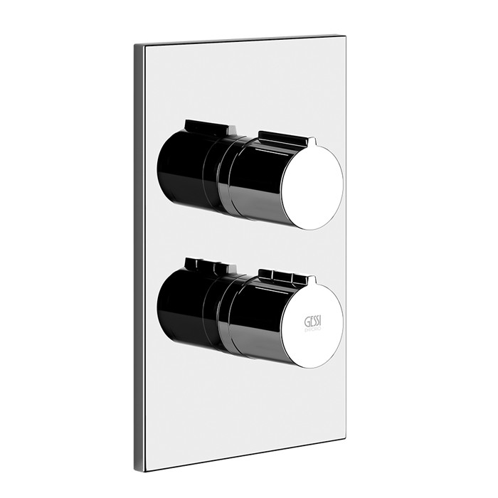 Gessi Смеситель для душа, встраиваемый, термостатический, на 3 позиции, Emporio Via manzoni, 38796#031 цвет: хром