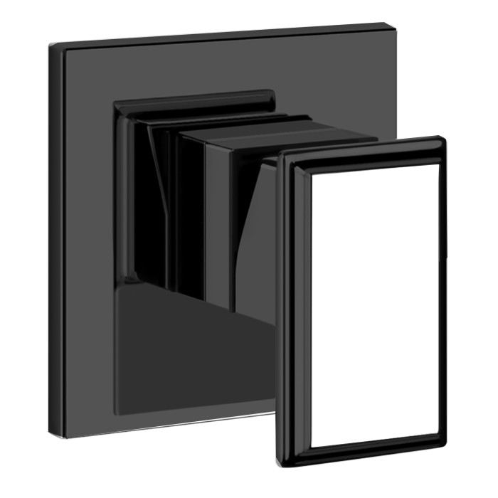 Gessi Встраиваемый однорычажный смеситель для раковины, Eleganza, 46106#706 цвет: черный металлик