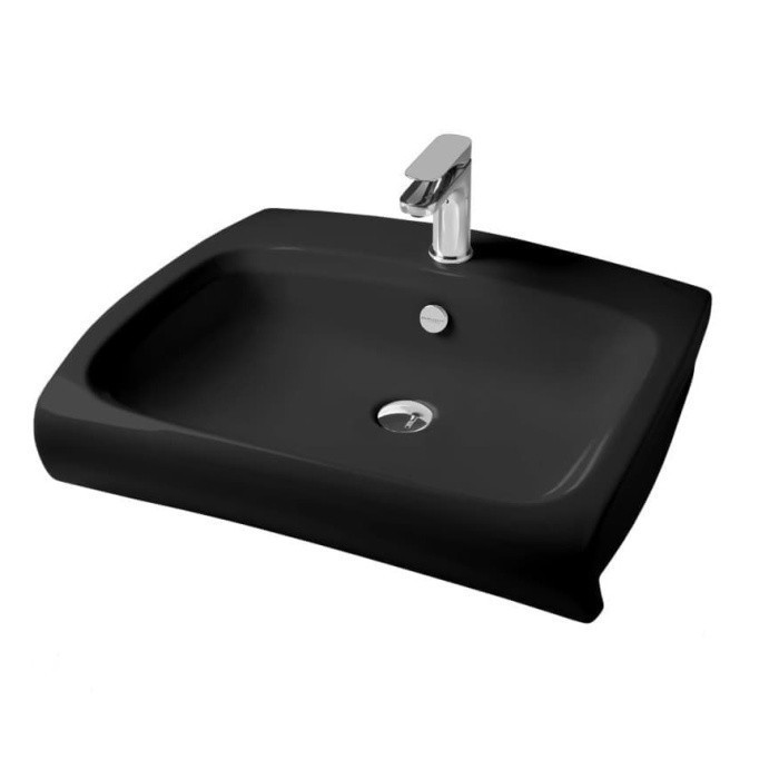 ArtCeram раковина для ванной комнаты, hil002 03 00 hi-line цвет: черный глянцевый
