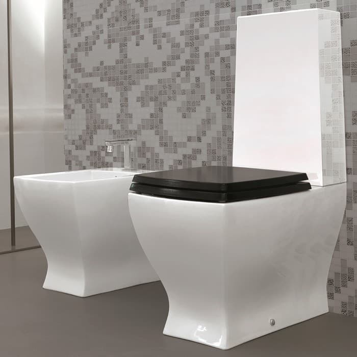 ArtCeram сиденье с крышкой для унитаза, jza006 03 71 jazz цвет: хром глянцевый