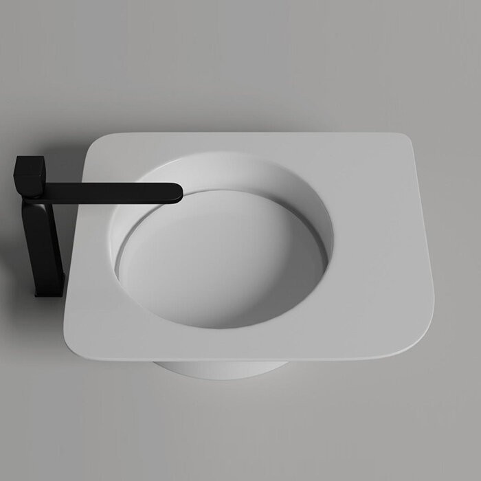 Salini раковина накладная 54x44,7, ninfea, 110521m цвет: матовый белый