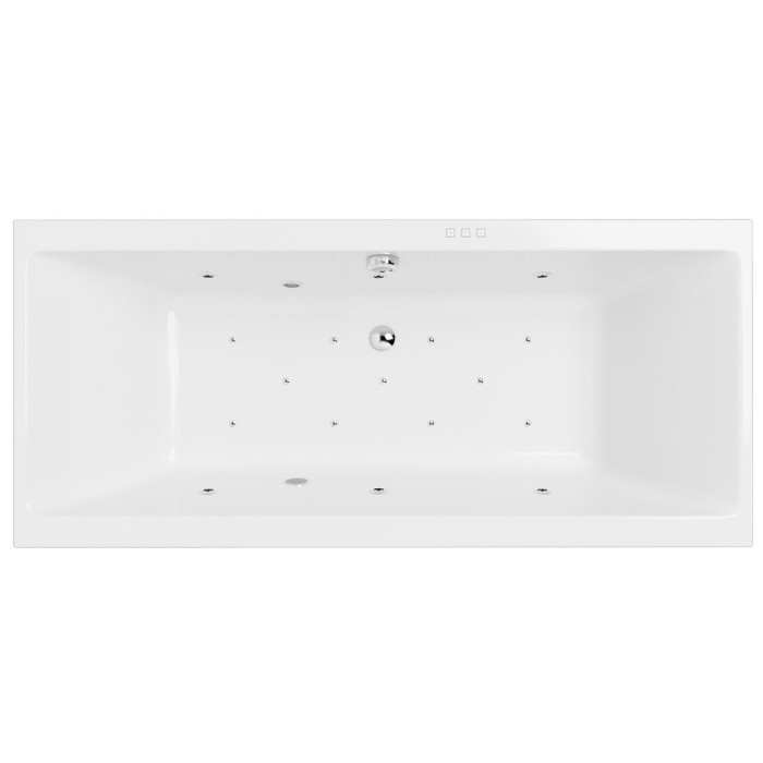 Встраиваемая ванна slim 160x75 relax, Excellent Pryzmat, хром арт. WAEX.PRY16S.RELAX.CR