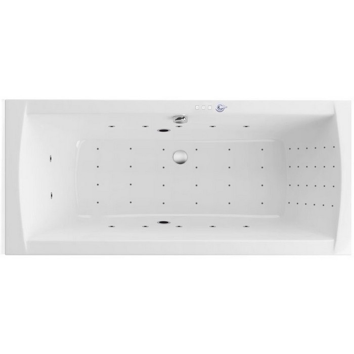 Ванна lux slim 180x80 nano, Excellent Aquaria, хром арт. WAEX.AQU18S.NANO.CR