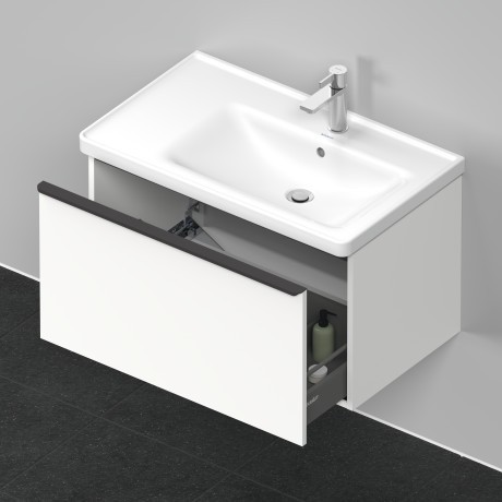 Duravit тумба подвесная под раковину 784 мм х 452 мм, d-neo, de425501818 цвет: gres pietra grey opaco