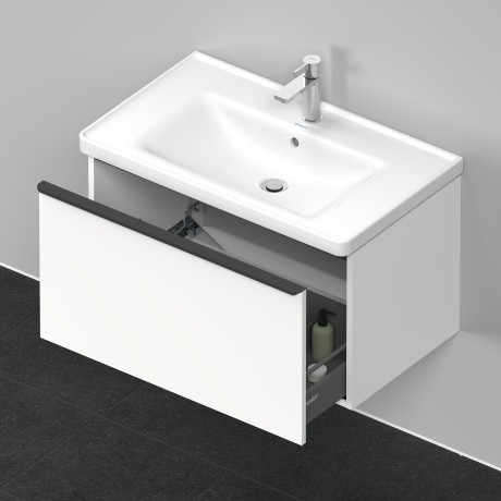 Duravit тумба подвесная под раковину 784 мм х 452 мм, d-neo, de425501818 цвет: gres pietra grey opaco