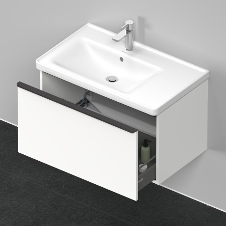 Duravit тумба подвесная под раковину 784 мм х 452 мм, d-neo, de425501818 цвет: gres pietra grey opaco