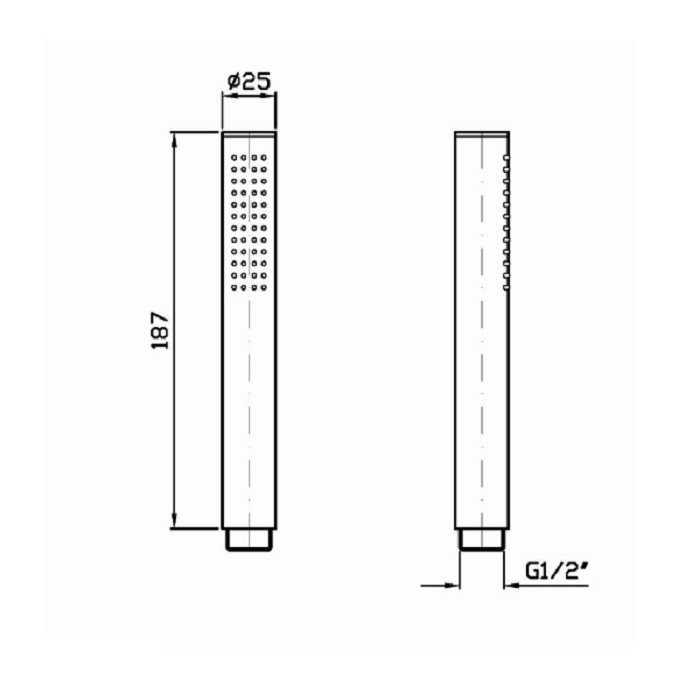 Zucchetti ручной душ, pan, хром арт. z94727