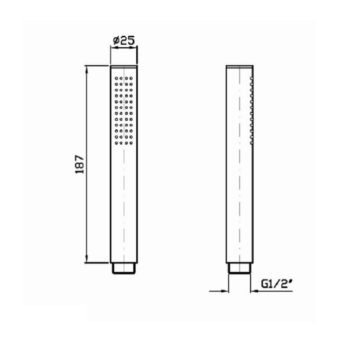 Zucchetti ручной душ, pan, хром арт. z94727