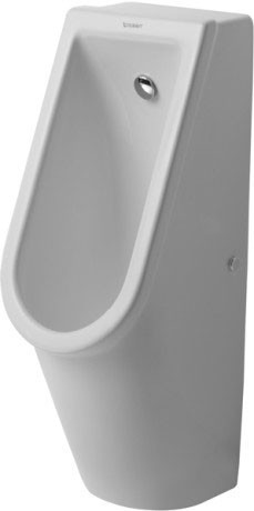 Duravit писсуар подвесной электронный rimless с питанием от батареек, без "мушки", без смывного края, starck 3, 0827252000 цвет: белый