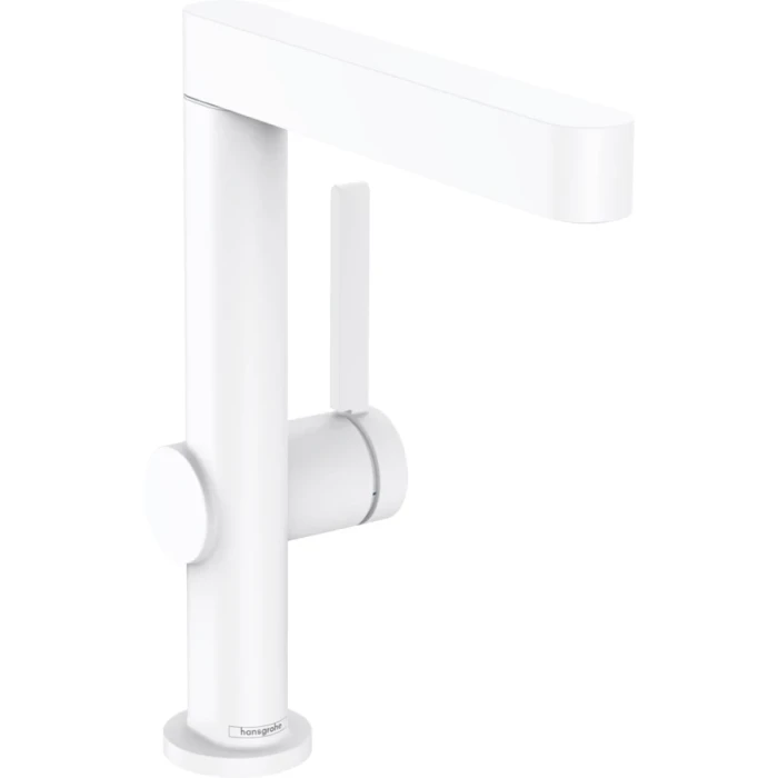 Hansgrohe смеситель для раковины с донным клапаном, Finoris, белый арт. 76060700