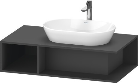 Duravit тумба подвесная под раковину справа 1000 мм х 550 мм, d-neo, de495904949 цвет: графит матовый