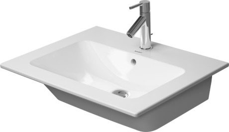 Duravit раковина с 1 отверстием под смеситель, с переливом, me by starck, 23366300001 цвет: белый