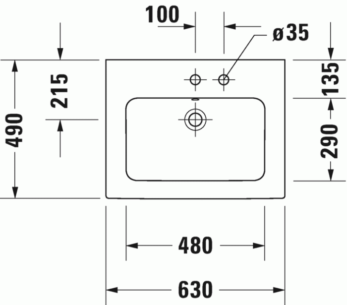 Duravit раковина с 1 отверстием под смеситель, с переливом, me by starck, 23366300001 цвет: белый