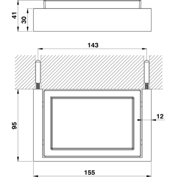 Cisal мыльница с держателем qu09060021 quad цвет: хром