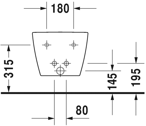 Duravit подвесное биде, me by starck, 2290150000 цвет: белый
