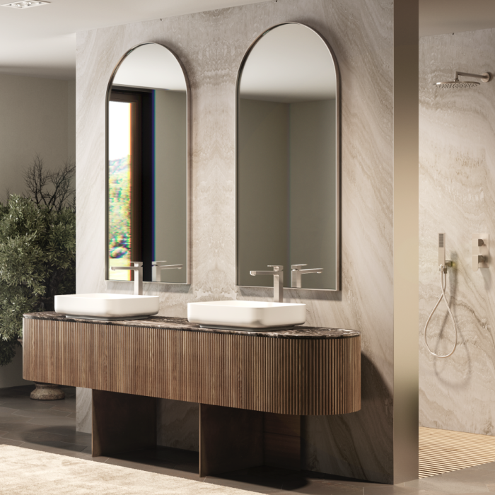 Bossini высокий однорычажный смеситель для раковины с донным клапаном, gillo, хром арт. z00706.030