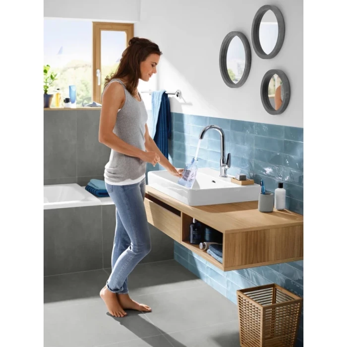 Hansgrohe смеситель для раковины без донного клапана, Novus, хром арт. 71128000