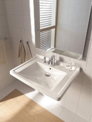 Duravit раковина подвесная 70х54 см, starck 3, 0309700000 цвет: белый