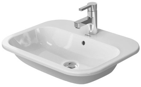 Duravit раковина встраиваемая сверху 60х46см, happy d.2, 0483600000 цвет: белый