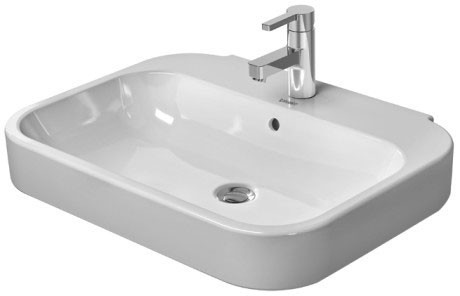 Duravit раковина подвесная 65х49см, happy d.2, 2316650000 цвет: белый