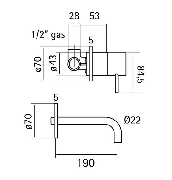 Cisal смеситель для раковины xi002510d1 xion, цвет: нержавеющая сталь