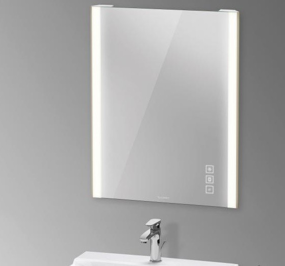 Duravit зеркало с подсветкой 620 мм х 800 мм, версия icon, xviu, xv70410b1b1 цвет: шампань