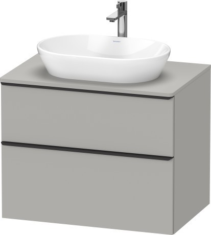 Duravit тумба подвесная под раковину 800 мм х 550 мм, d-neo, de496700707 цвет: бетонно-серый матовый