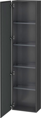 Duravit шкаф-пенал подвесной, l-cube, lc1170l4949 цвет: графит матовый
