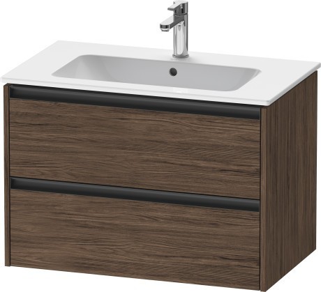 Duravit тумба подвесная под раковину 480 мм х 810 мм х 550 мм, ketho.2, k25263021210000 цвет: орех темный