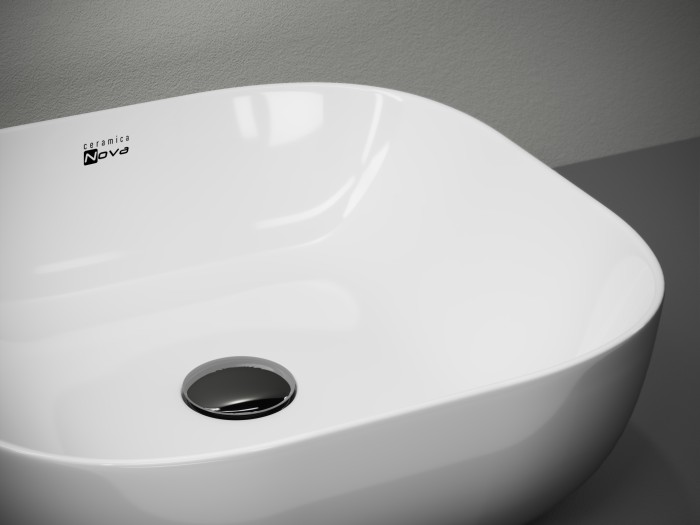 Ceramicanova раковина накладная element, cn1605 цвет: белый