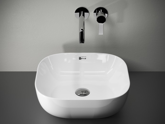 Ceramicanova раковина накладная element, cn1605 цвет: белый